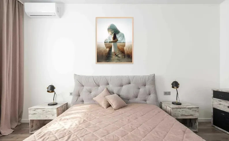 Love of Christ, Christian Art, Jesus Hugging Woman, Jesus Prints, LDS Art