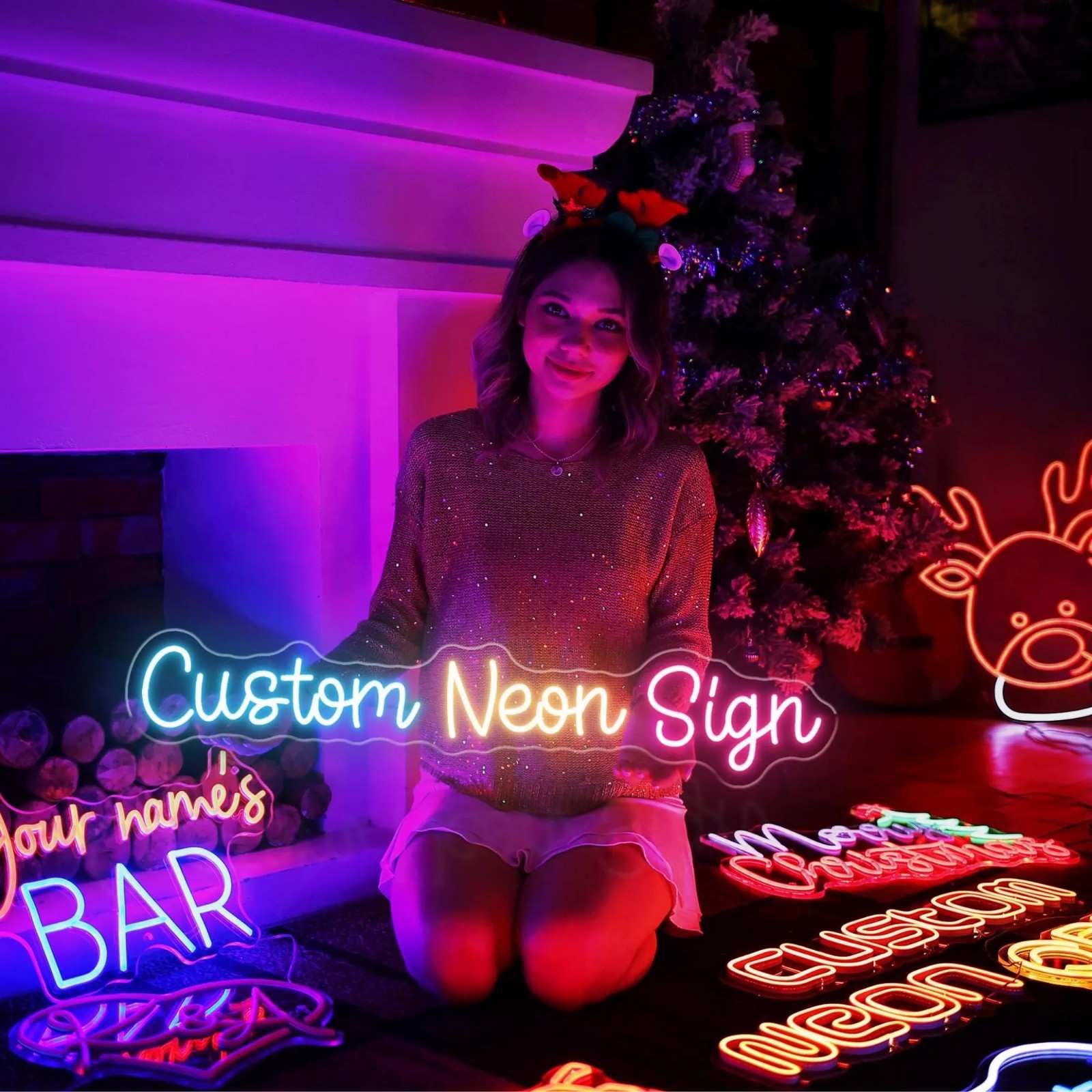 Custom Made Your Name, Quote or Logo Neon Sign Personalized LED Wall Decor