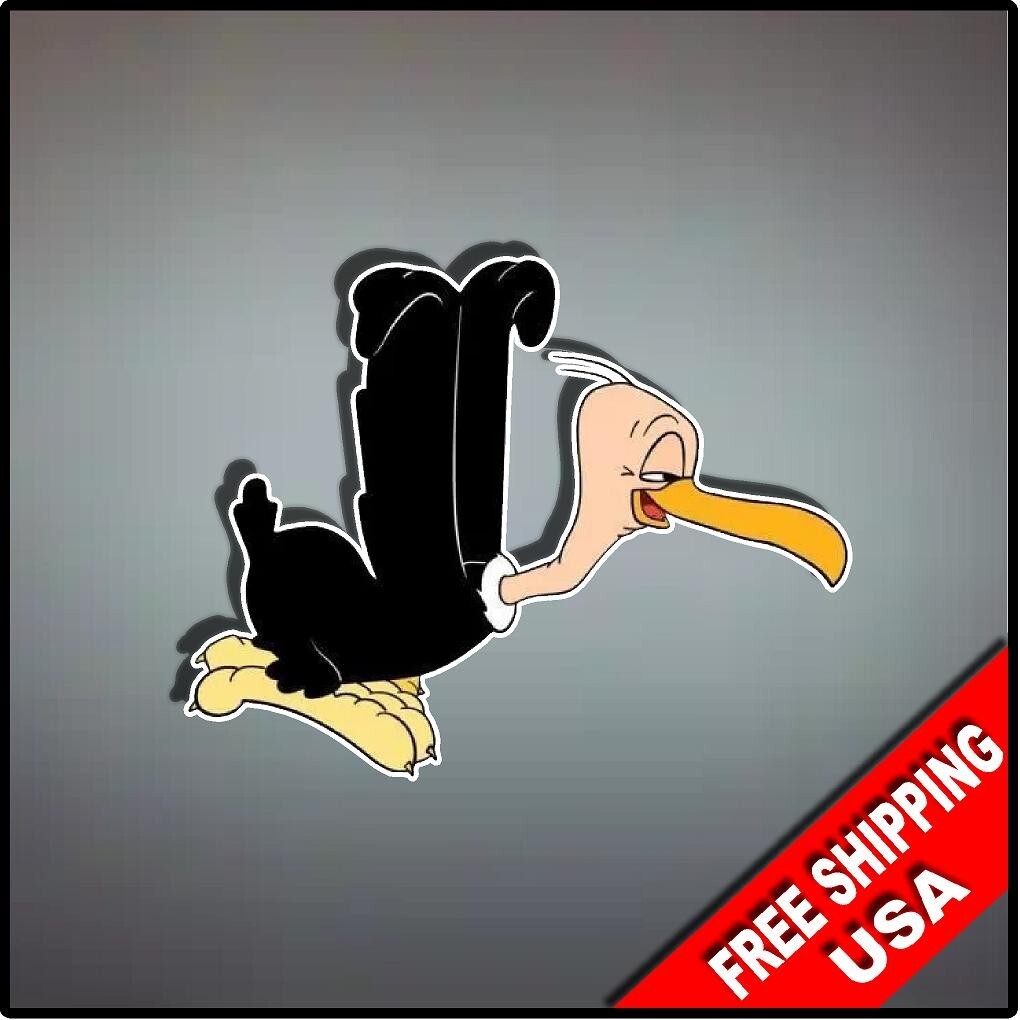 Beaky Buzzard 5″ x 4″ Nostalgic Cartoon Bugs Bunny Car Window Baby