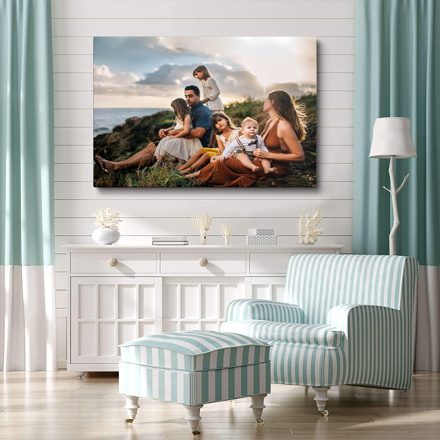 Custom Canvas Printing HD Print Your own Photo on Canvas Framed 1.25″ Thickness