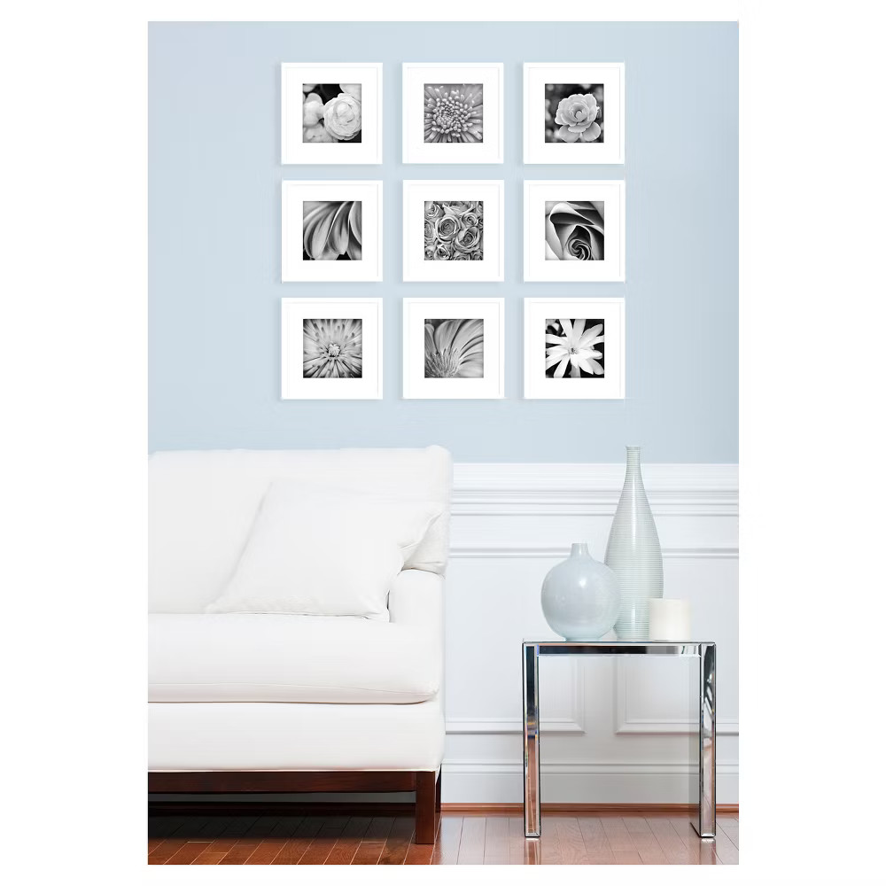 9pk Gallery Perfect Picture Frame White – Gallery Solutions