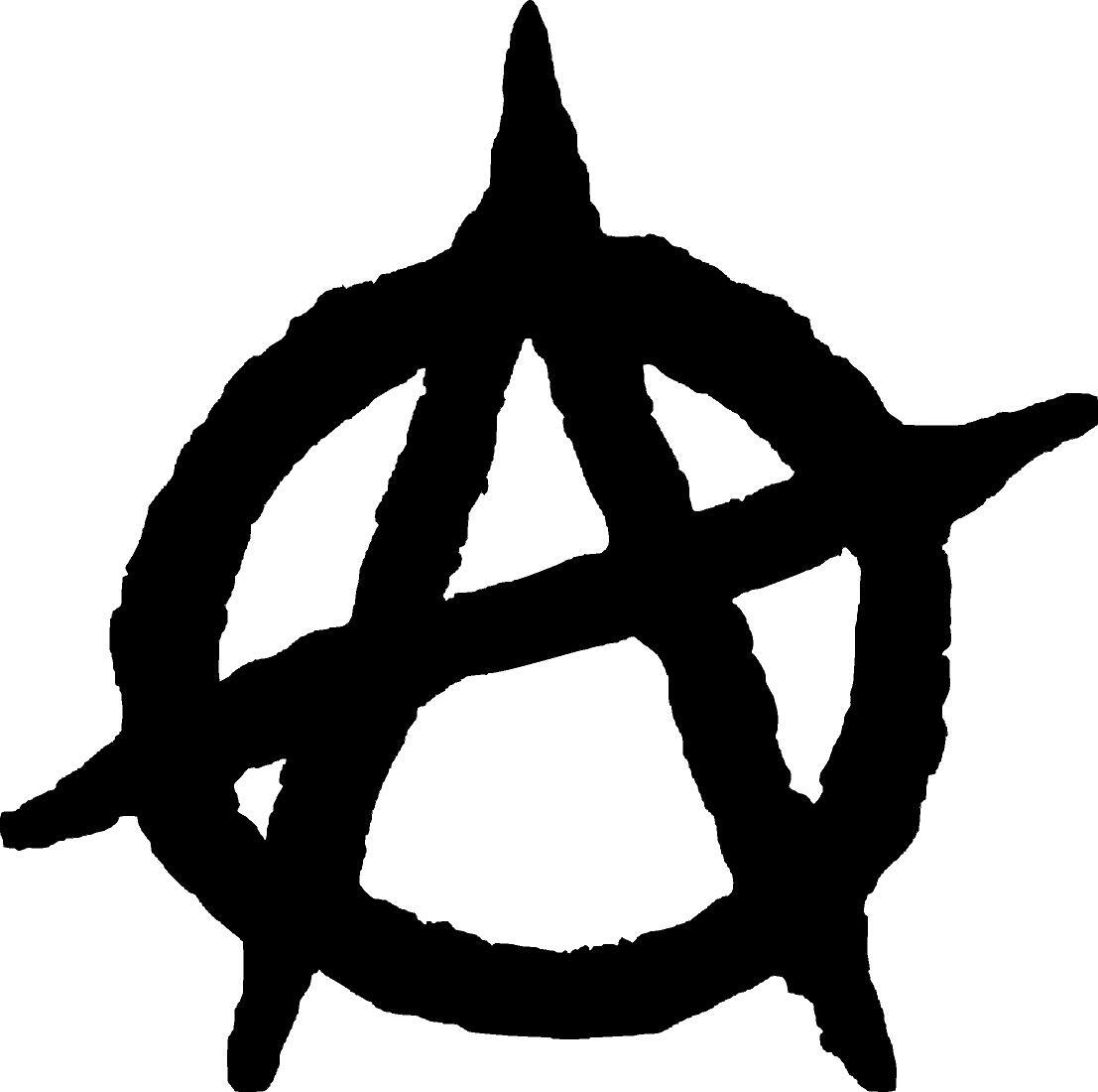ANARCHY SYMBOL Vinyl Decal Sticker Window Car Wall Bumper Anarchist Chaos A Logo