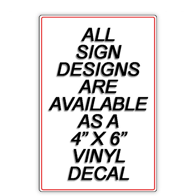 Please Do Not Block Gate Metal Sign Or Decal 6 SIZES warning driveway parking