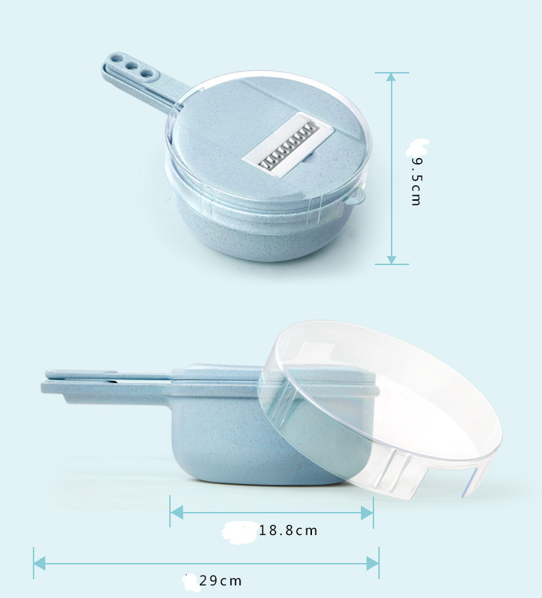 8 In 1 Mandoline Slicer Vegetable Cutter Grater Peeler Kitchen Accessory Tool