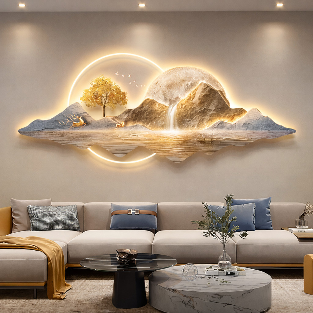 3d Wall Art Decor with Led Light Painting Gifts Presents Home Decor Baby room