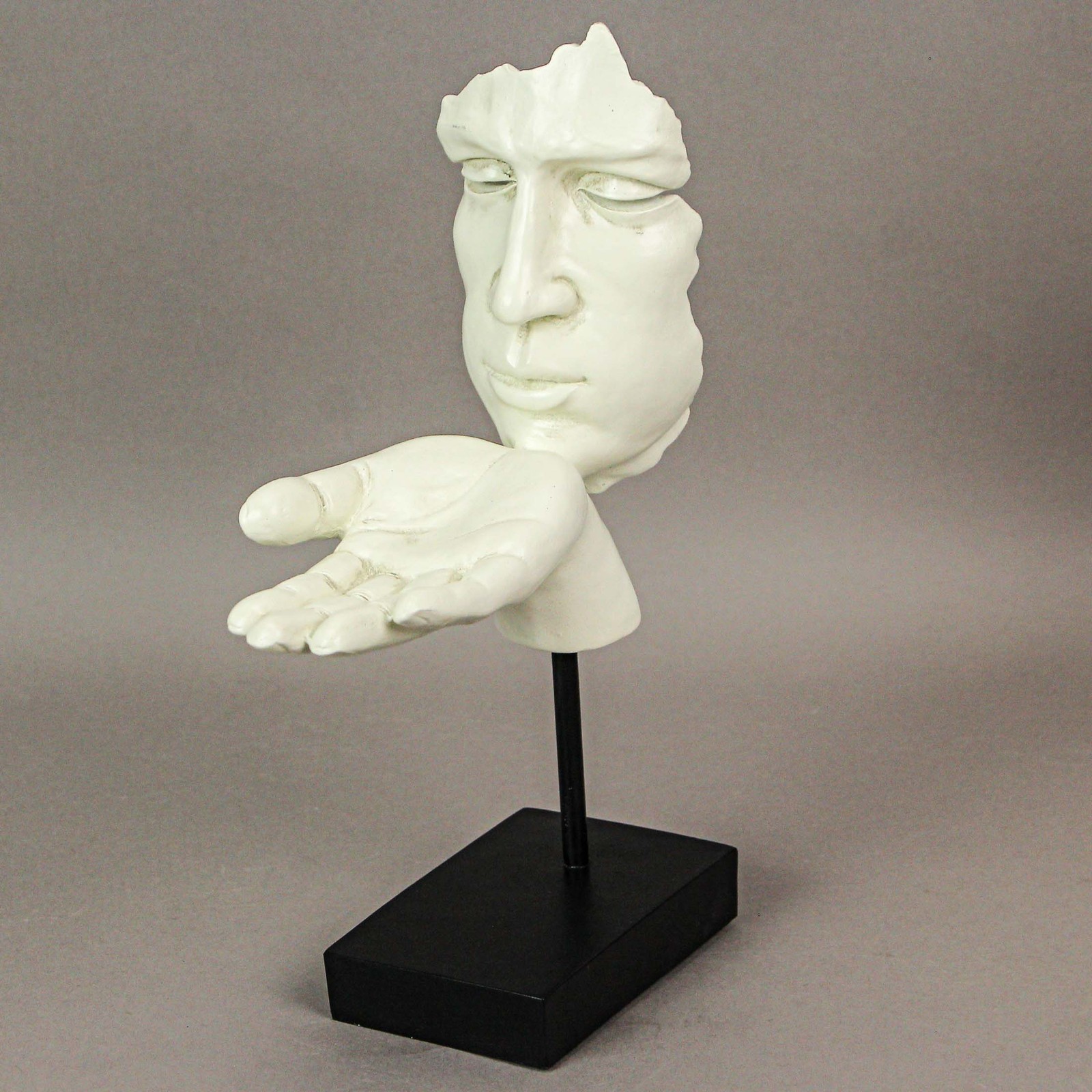 12in Resin Blowing A Kiss Decorative Sculpture with Museum Base Home Decor
