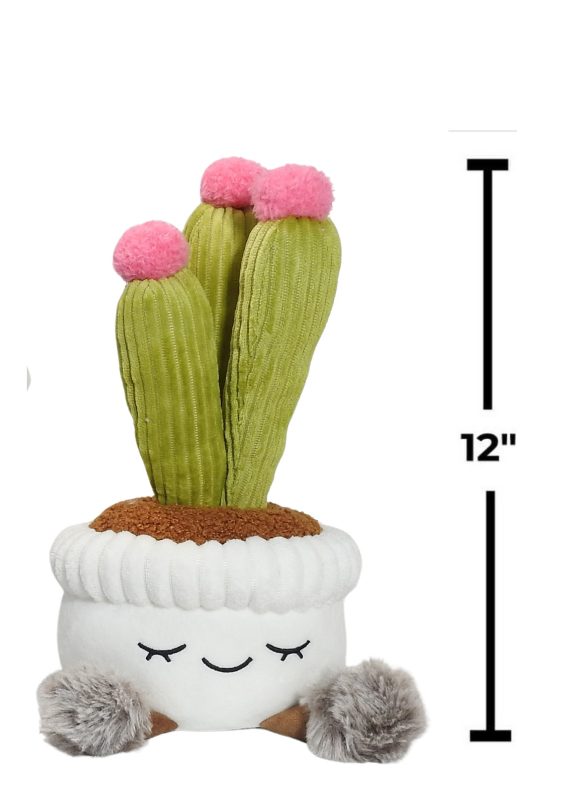 Plush Plant Decor, Soft Faux Houseplant, Cute Stuffed Plant for Home & Office, C