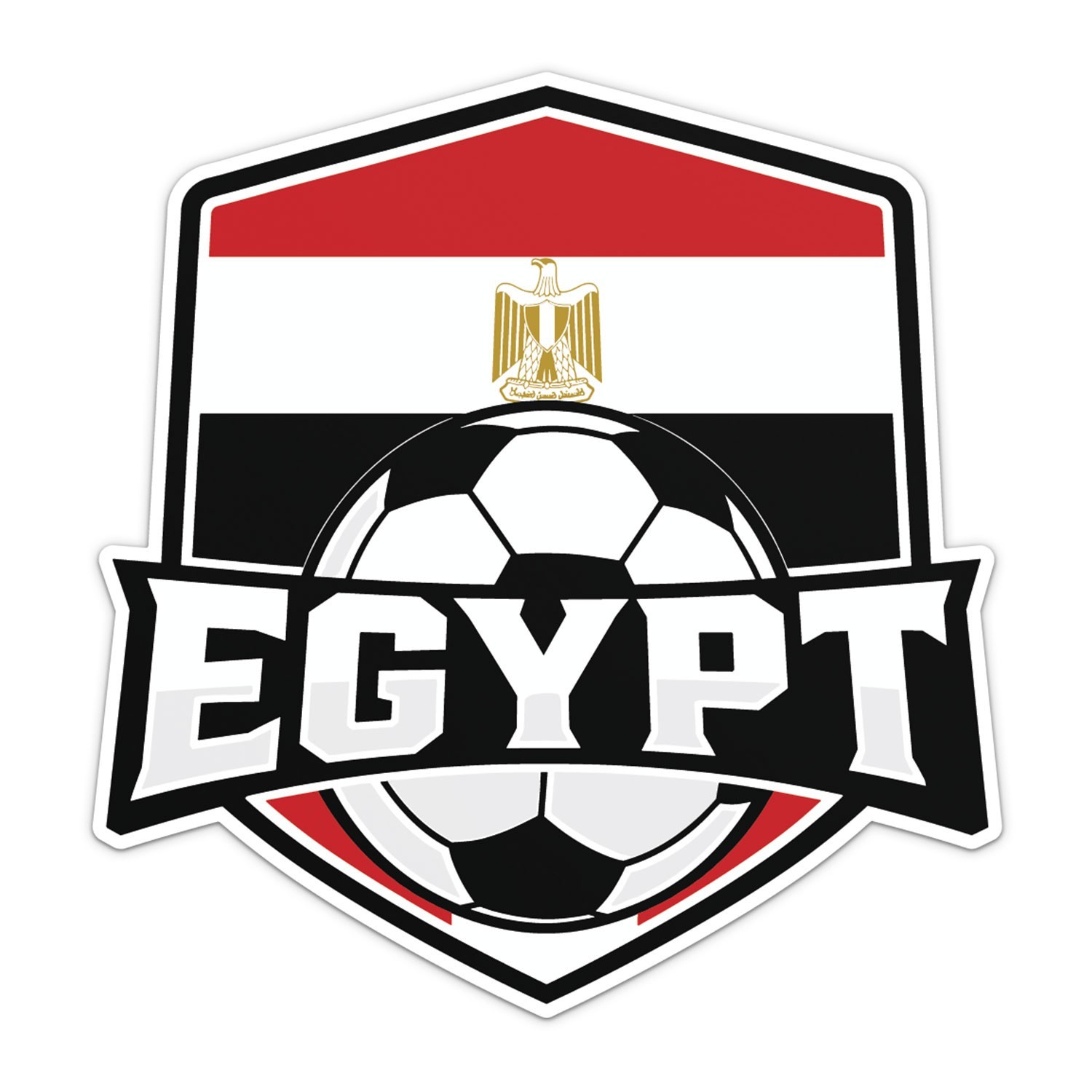 Egypt Flag Soccer National Football Team Sticker Car Bumper Vinyl Decal
