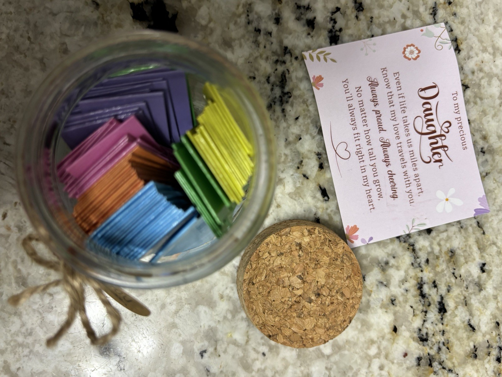 Bible Verses Jar for Daughter, Daughter Gifts, All Occasions Original Packaging