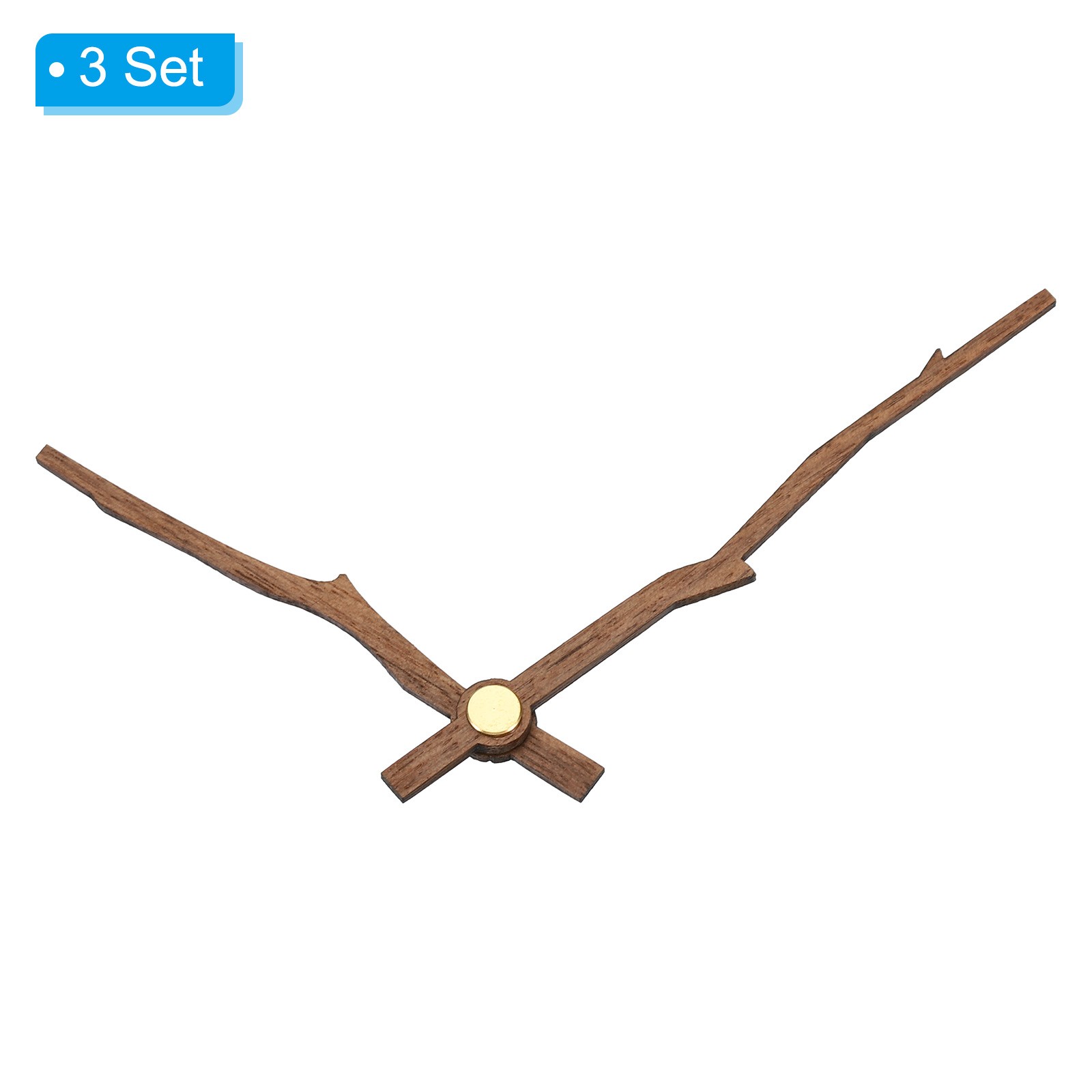 Clock Hands Kit, 3 Set Wooden Mechanism Clock Hand Parts for 10 Inch Clock, G1