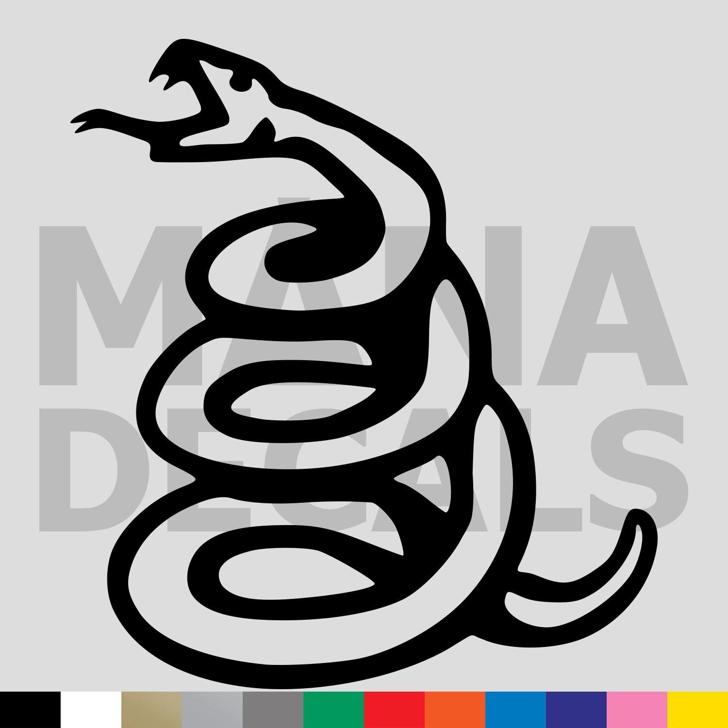 Don’t Tread on Me Snake Vinyl Die Cut Decal Sticker – 2nd Amendment Gun Gadsden