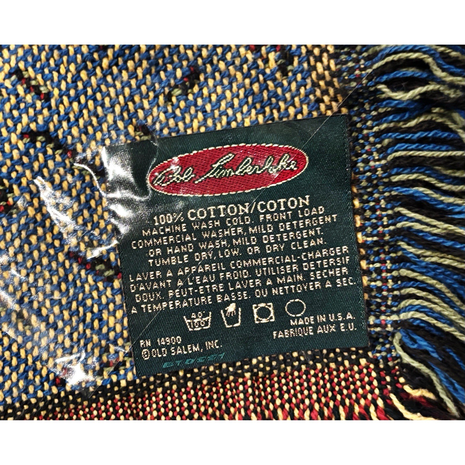 Old Salem Tapestry Throw Blanket Bob Timberlake Apple Orchard 67 X 48 Cotton