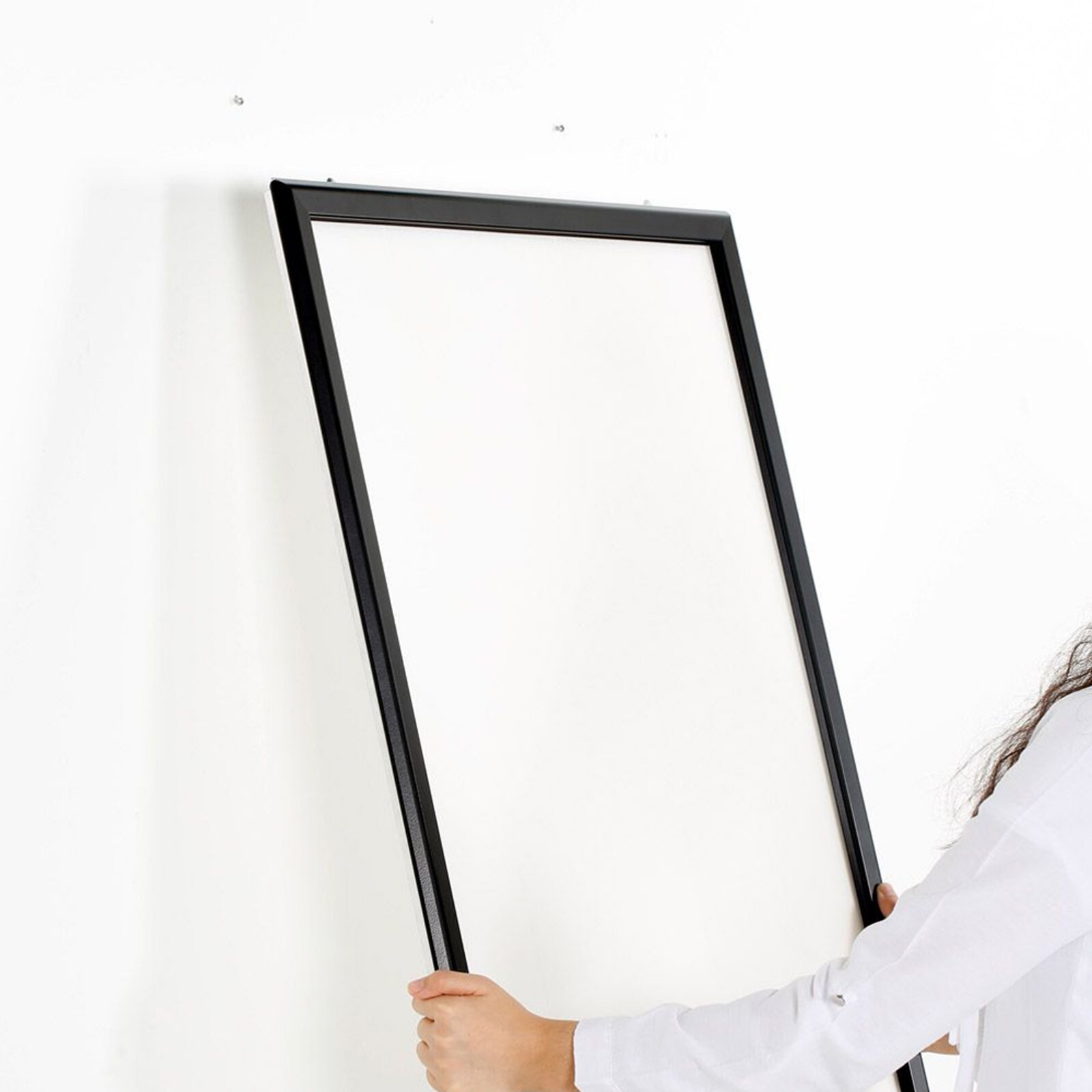 Portable Snap Poster Frame 1.25″ Aluminum Front Loading Wall Mount 40×60 Black