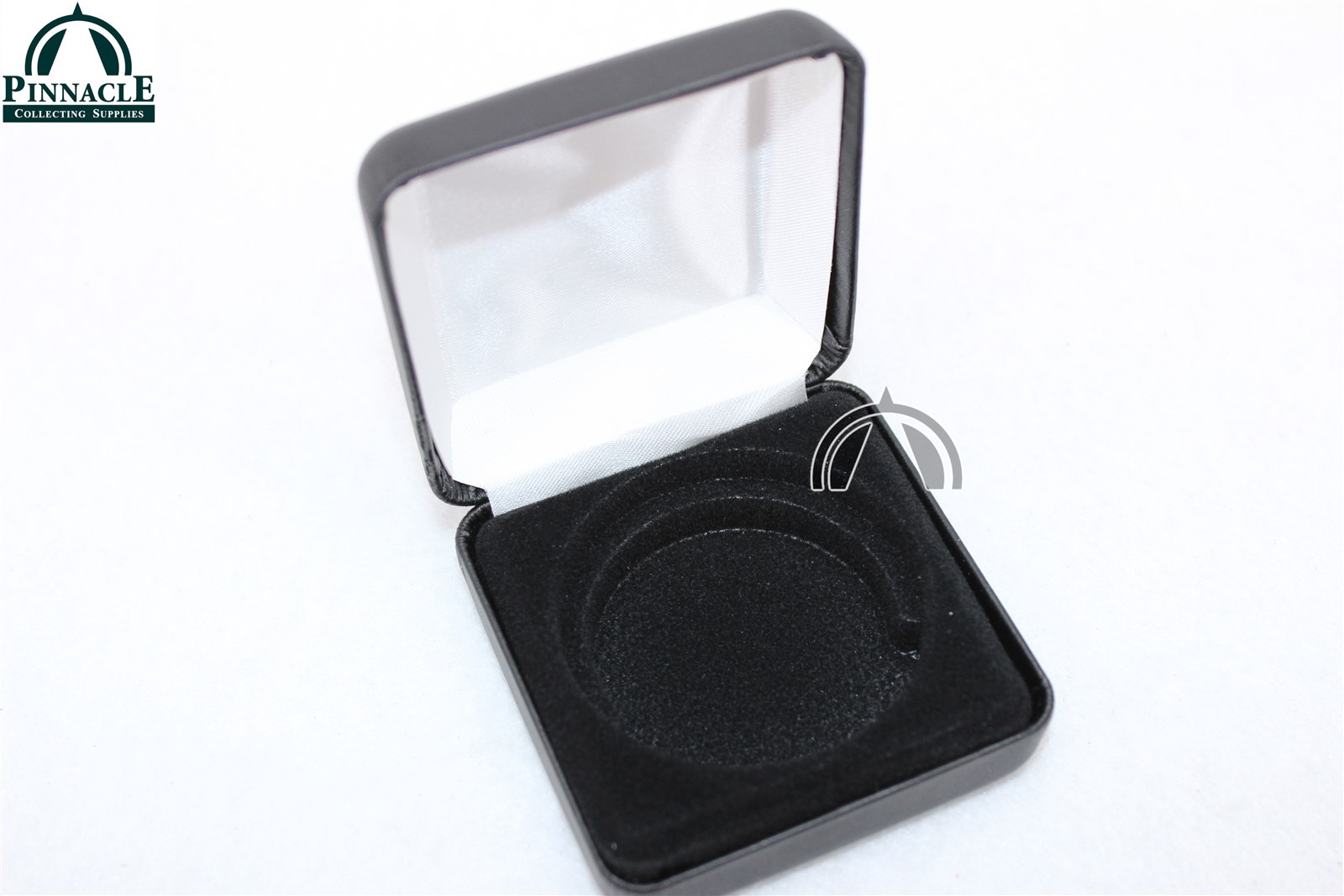Black Leatherette Box & Coin Capsule for 1oz American Silver Eagle Dollar