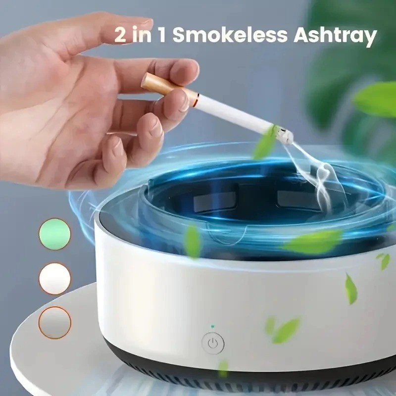 Smokeless Ashtray 2 in 1 Air Purifier Multifunctional Smokeless Ashtrays