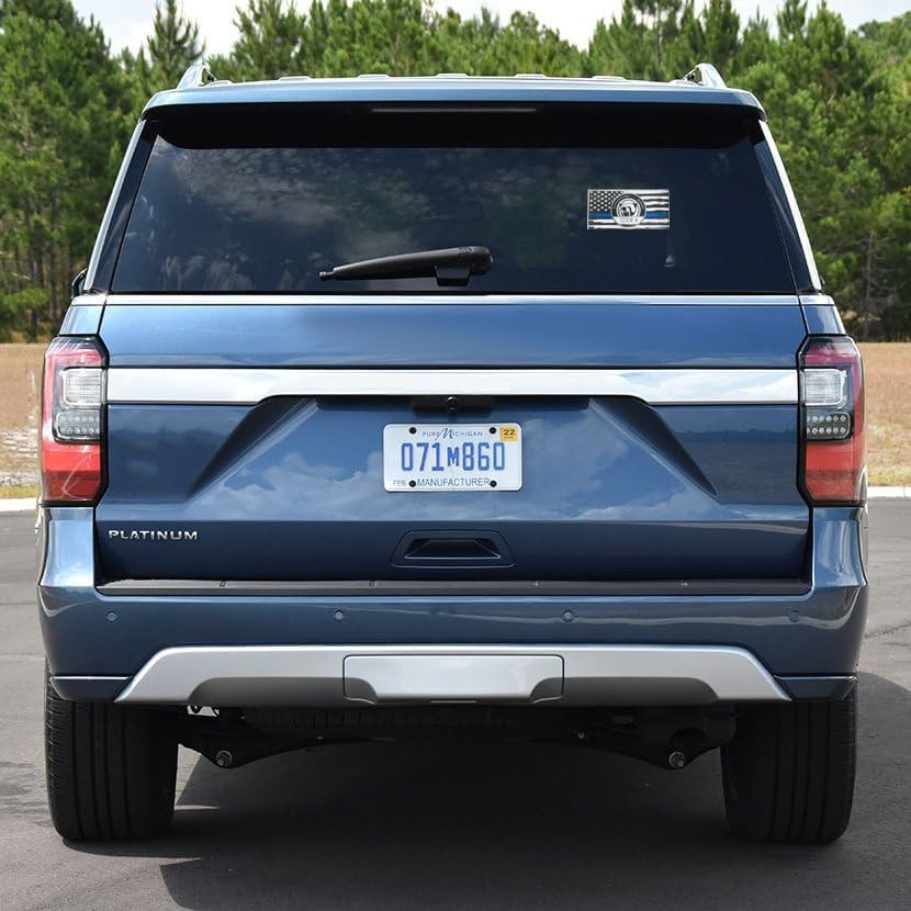 6pcs Thin Blue line Flag Code 4 Car Sticker Decal, Police Support American Fl…