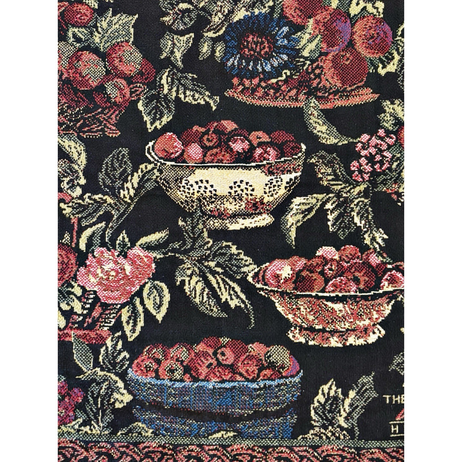Old Salem Tapestry Throw Blanket Bob Timberlake Apple Orchard 67 X 48 Cotton