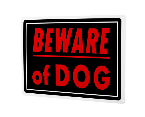 Beware of Dog Sign 10″x14″ – Heavy Duty Aluminum Warning Sign