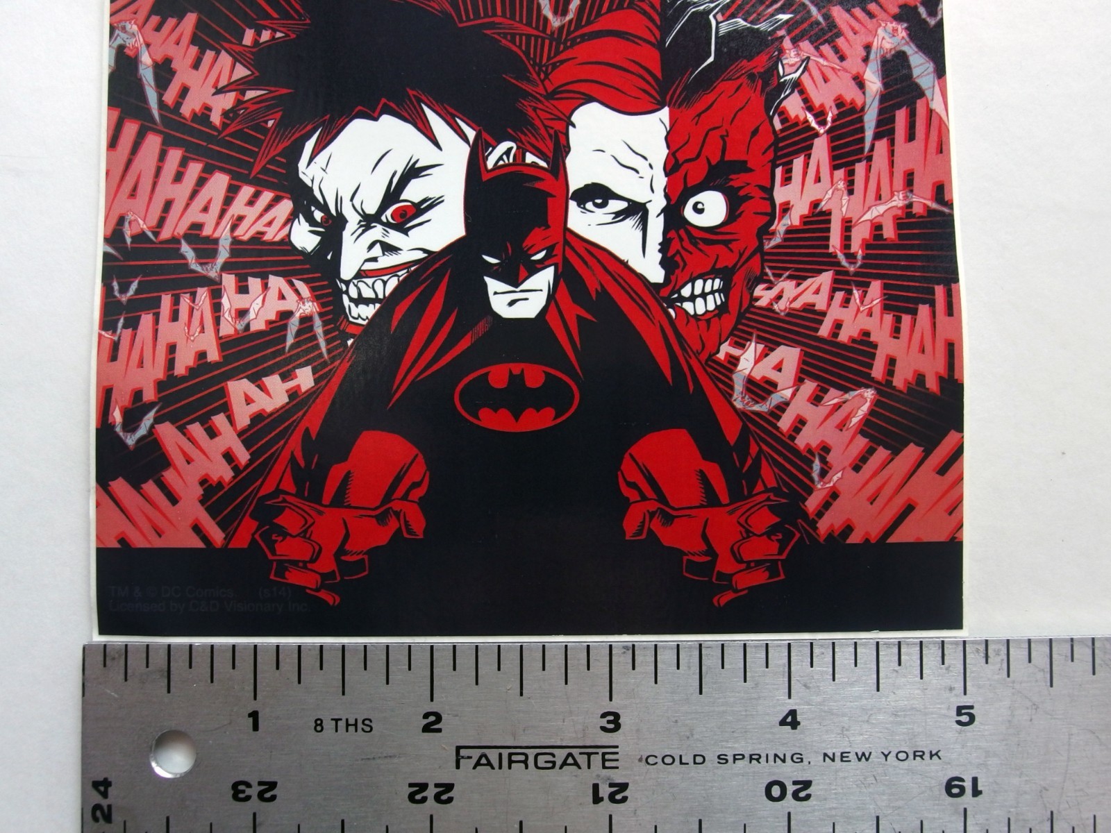 Batman Joker & Two-Face Sticker 🃏🦇 DC Comics C&D 5″x4″ Licensed Villain Decal