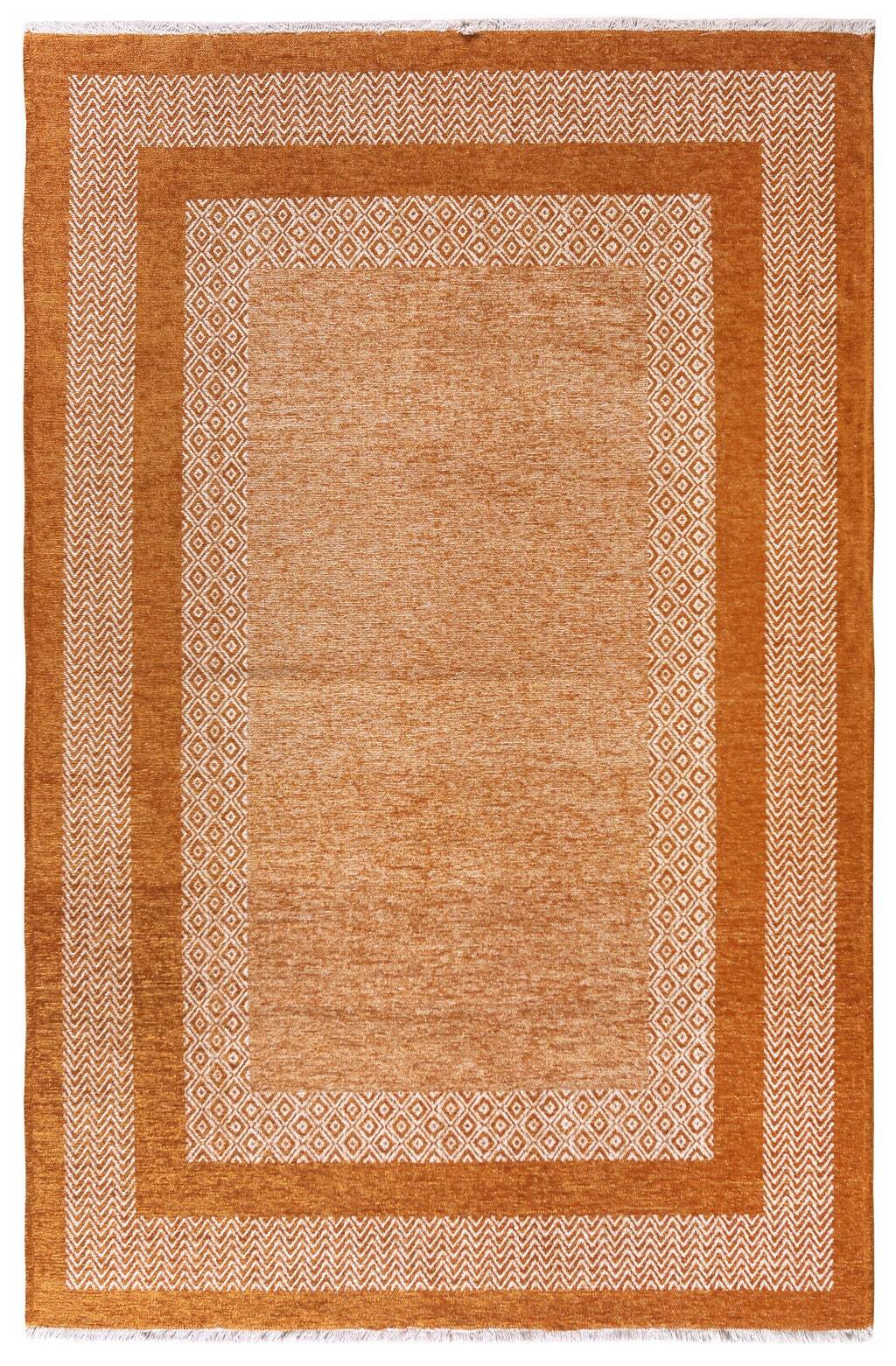 Alfa Rich Scandinavian Burnt Orange Washable Area Rugs for Living Room Bedroom