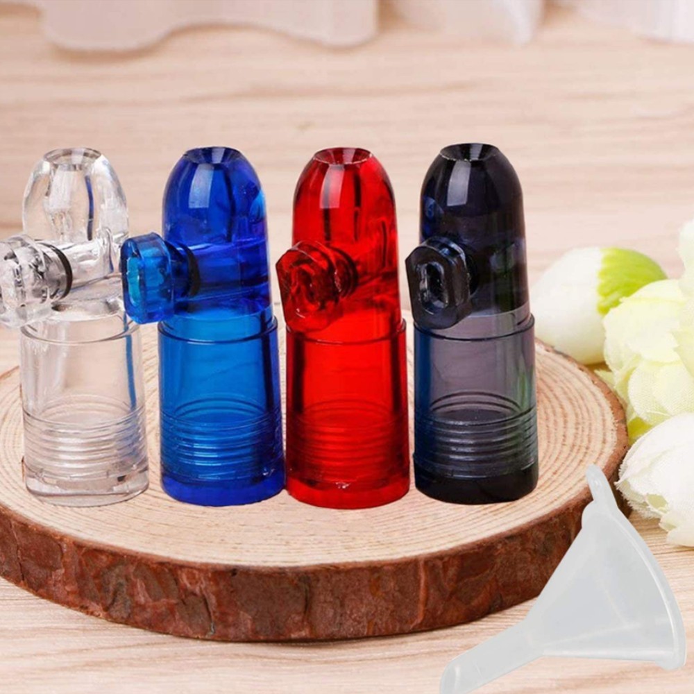 2Pcs Plastic Spice Jars Baskets Storage Box Bullet Dispenser Men Gift For Party