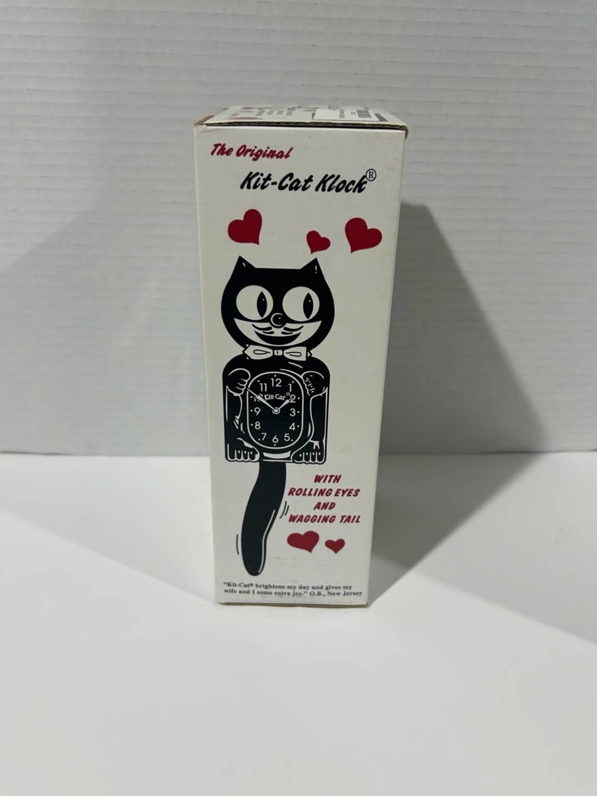 NEW Original Kit-Cat Klock Classic Black Wall Clock USA Made