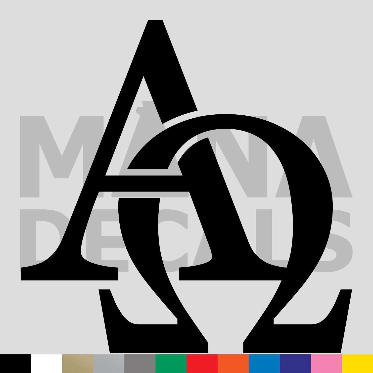 Alpha and Omega Vinyl Die Cut Decal Sticker – God Jesus Christ Christian