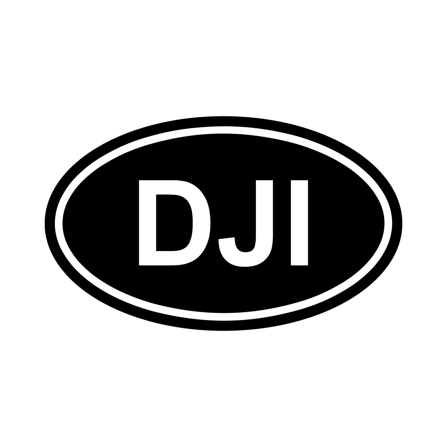 Djibouti DJI Oval Country Code Vinyl Decal Sticker for Car Window Laptop & Gifts