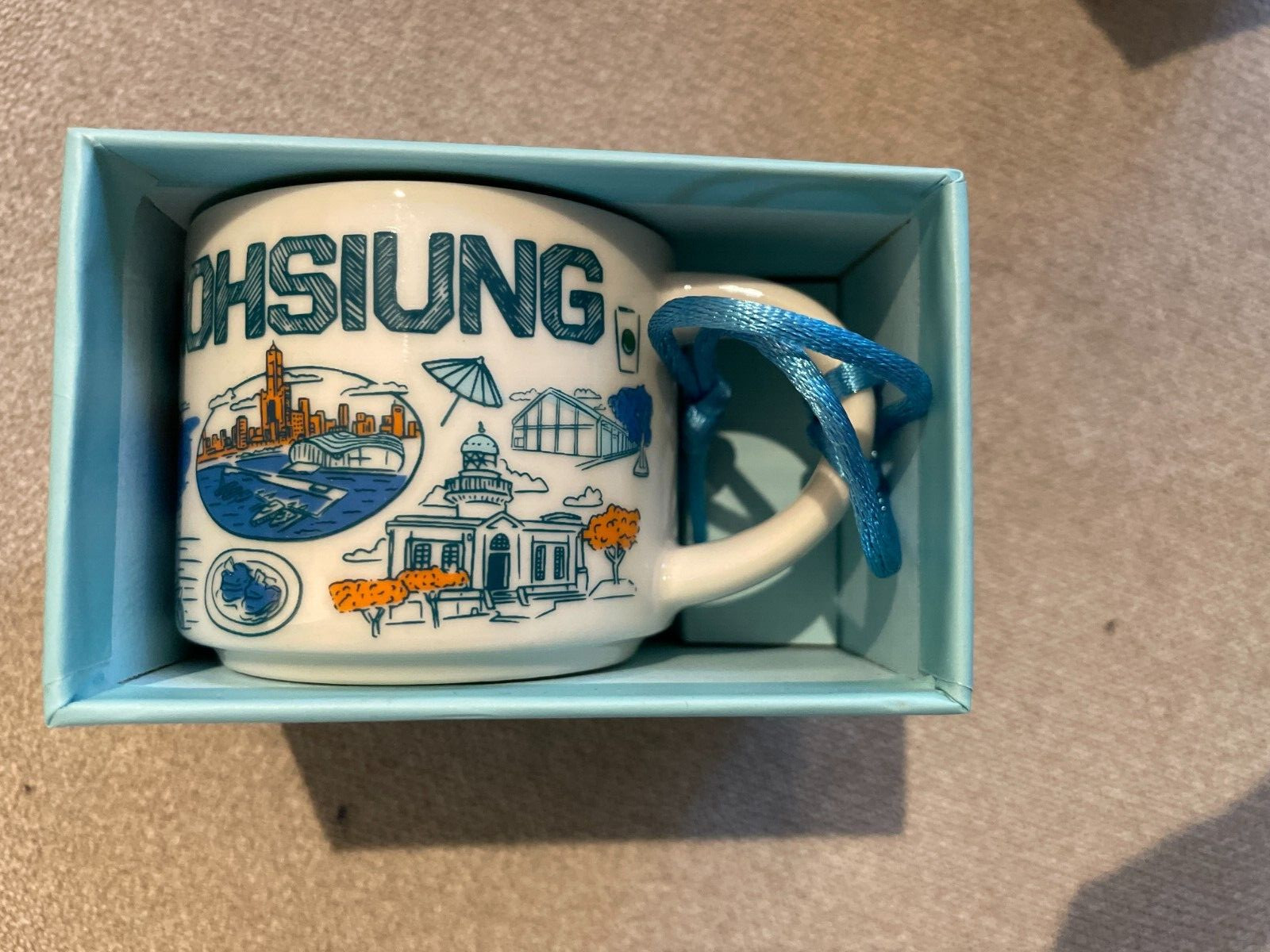 Starbucks Kaohsiung Ceramic Ornament Mug 2 Oz Been There Series Ornament Mug New