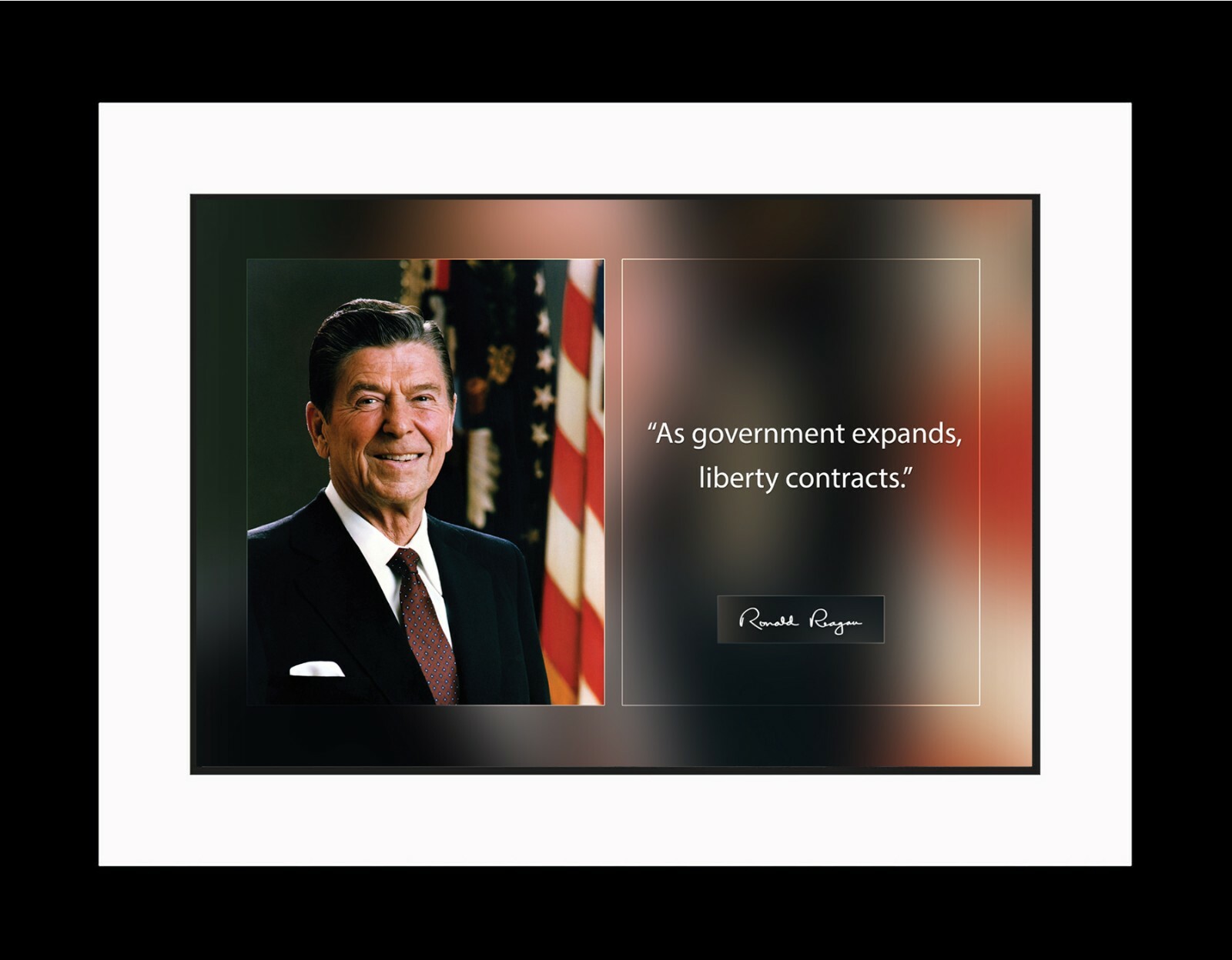 Ronald Reagan As Government Print Picture or Framed Wall Art