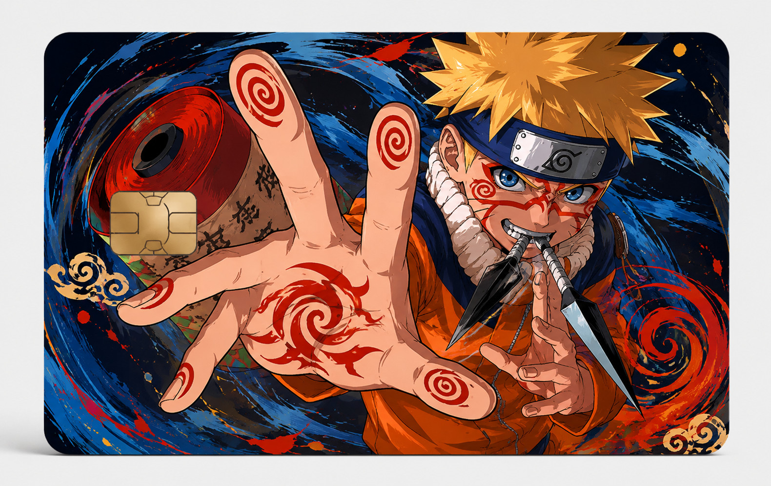 Naruto Anime Ninja Sage Mode Debit Card Credit Card Skin Vinyl Sticker