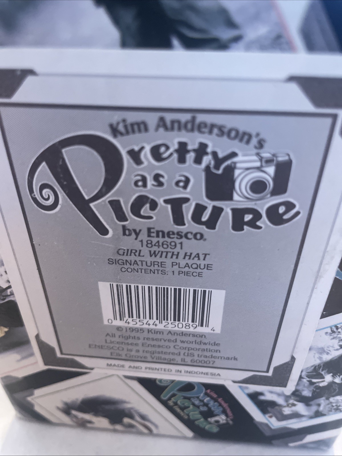 1995 VINTAGE KIM ANDERSON #184691 ”PRETTY AS A PICTURE” DESK/DRESSER/ETC DECOR