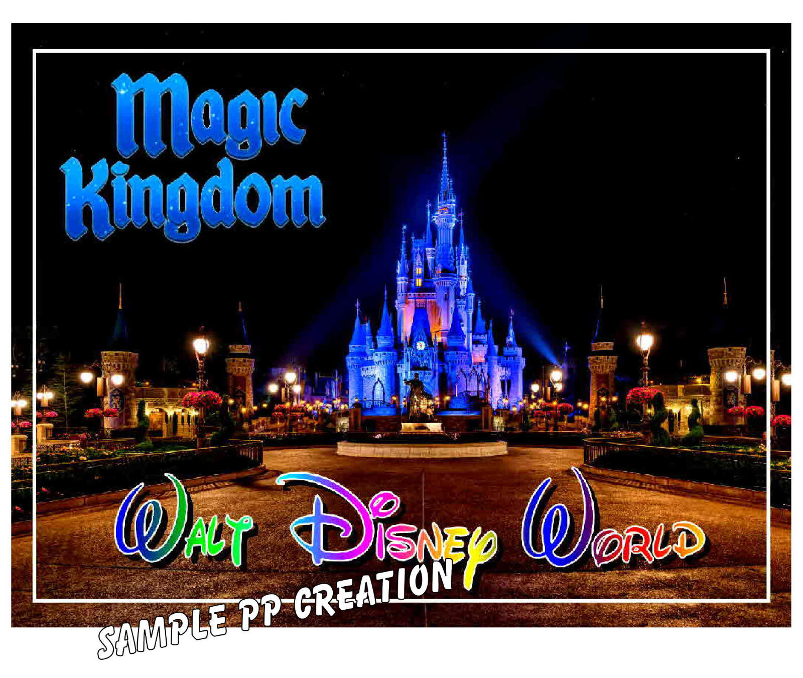 DISNEY WORLD MAGIC KINGDOM photo fridge MAGNET 4 X 3 inches TRAVEL