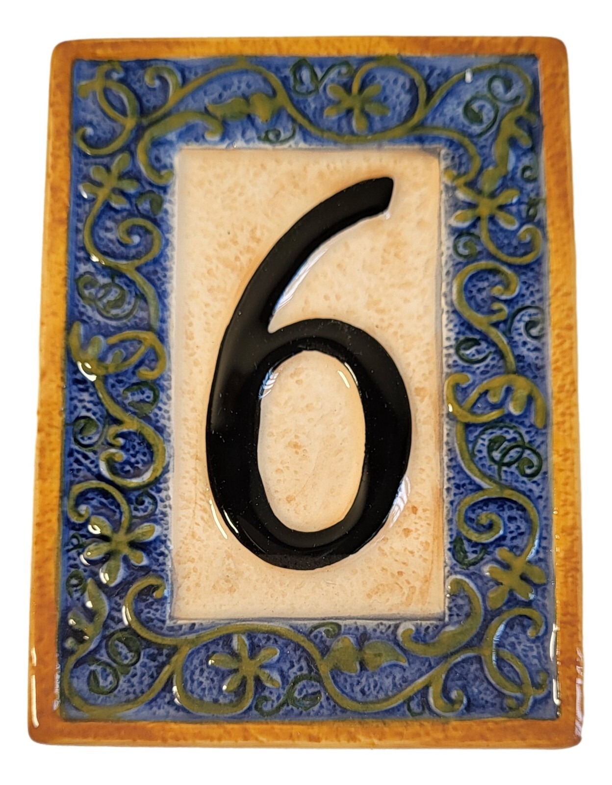 Grasslands Road Decorative Address House Numbers Tiles Magnetic Ceramic Plaques