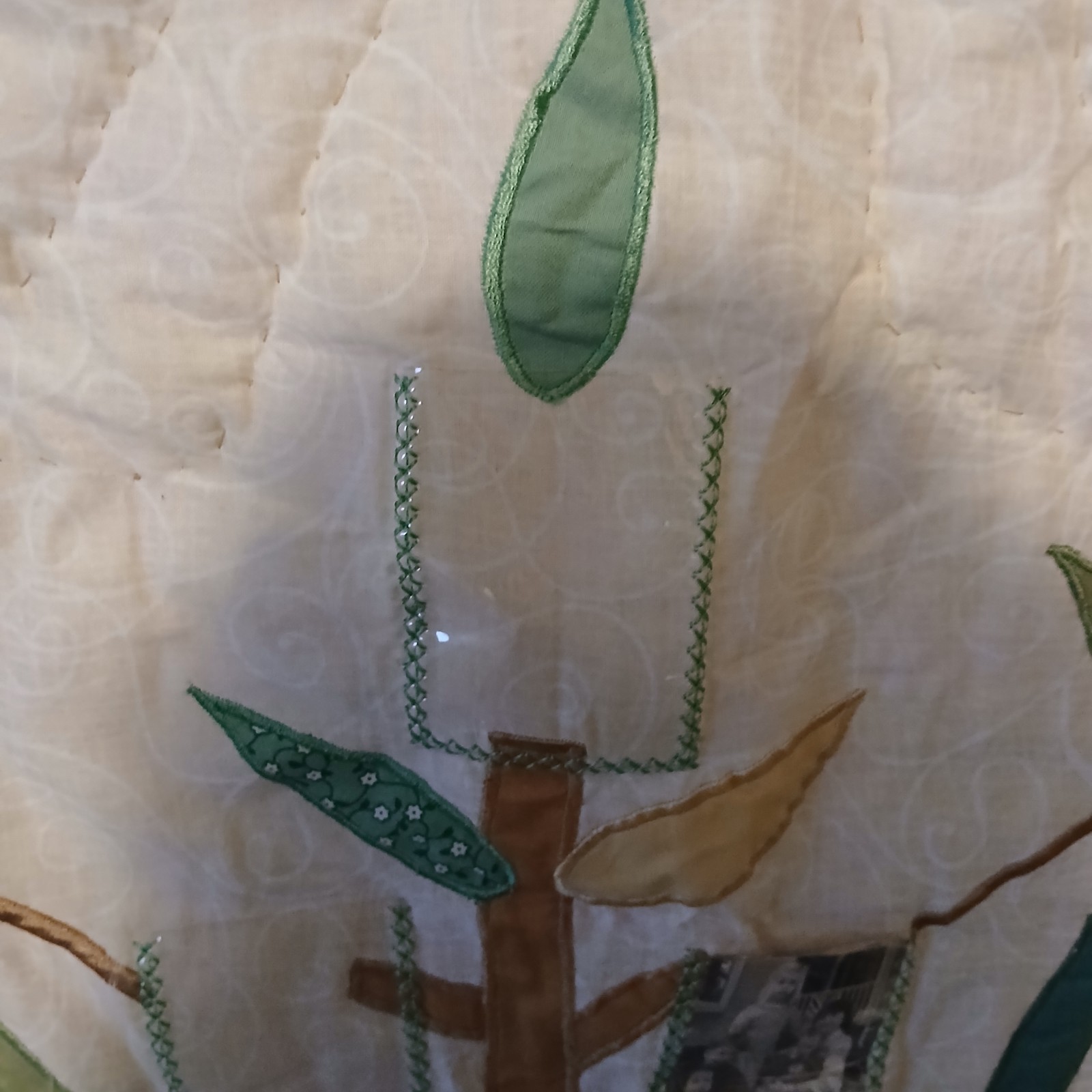 OUR FAMILY APPLE TREE BLANKET HOLDS 9 PICTURES 50X60