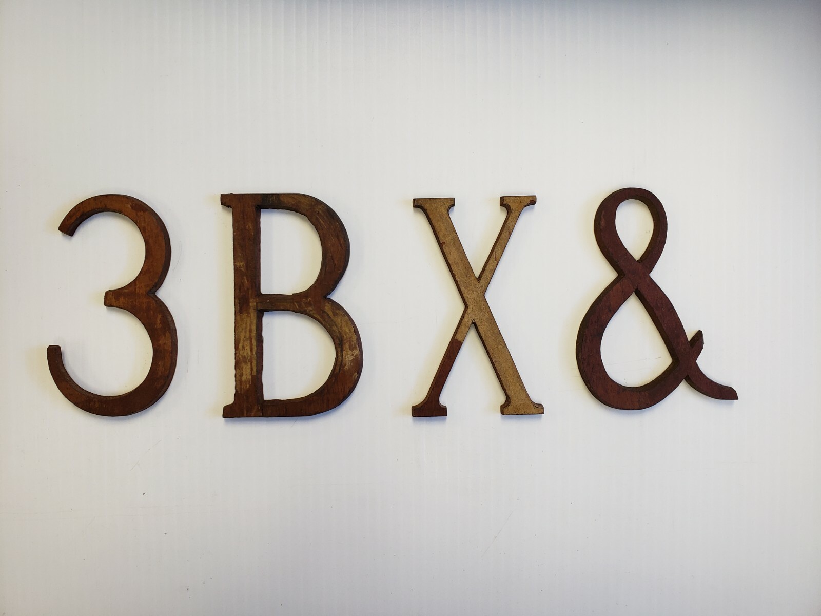 Wooden Letters and Number 4 inch long Roman Font *price per letter