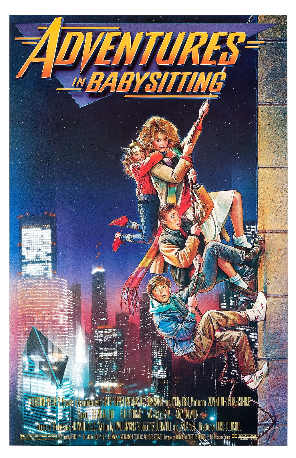 BB0132 Adventures in Babysitting Film 1987 Bordered Movie Poster 11×17