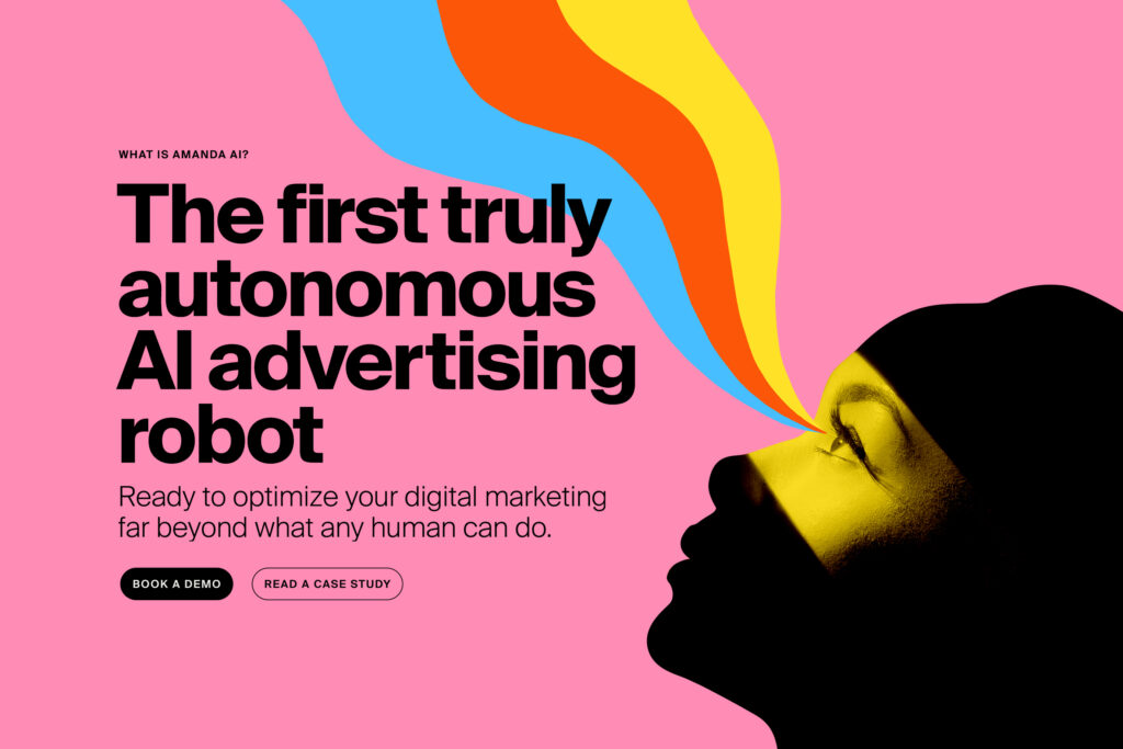 Skärmdump från AmandaAI heroyta på webben